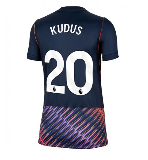 Tottenham Hotspur Mohammed Kudus #20 Venkovní Dres pro Dámské 2026-27 Krátký Rukáv Tottenham Hotspur Mohammed Kudus #20 Venkovní Dres pro Dámské 2026-27 Krátký Rukáv